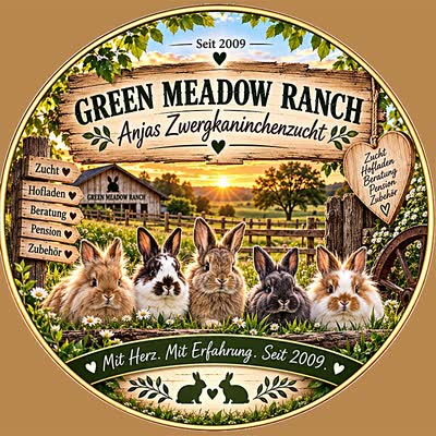 Logo Green Meadow Ranch by Anjas Zwergkaninchenzucht